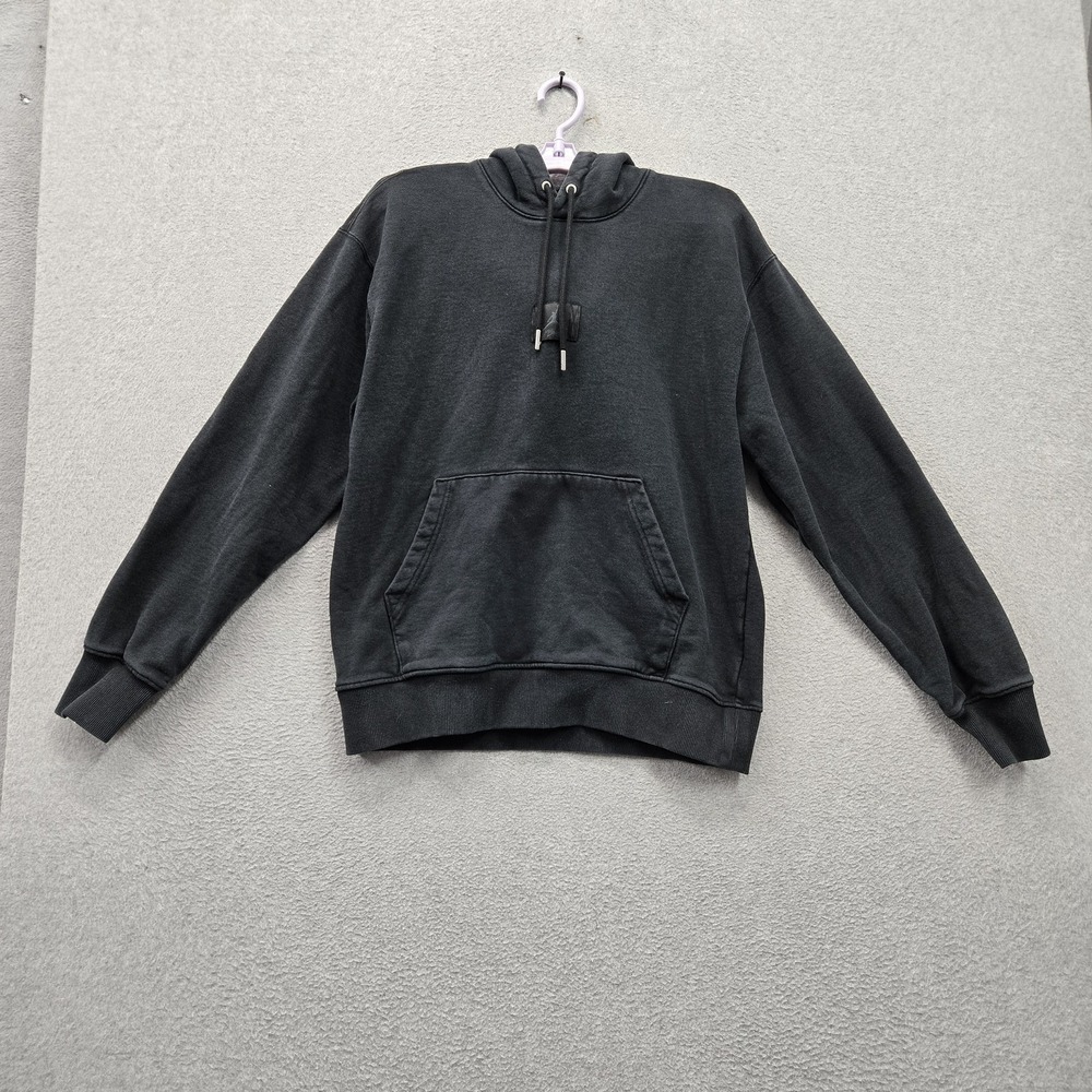 Jordan Men Hoodie M Black Activewear Drawstring Logo Hooded Pockets All Seasons